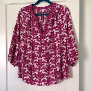 Pink with white elephant top!